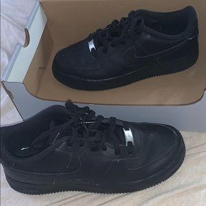 black air force 1s .